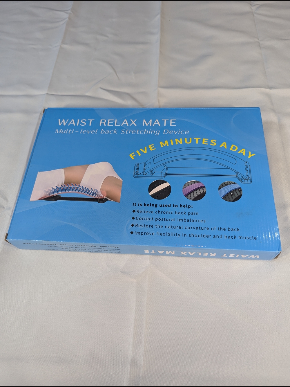 Waist Relax Mate Back Stretching Device - Blue